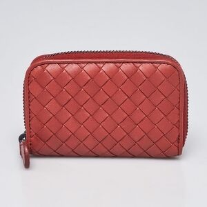 Bottega Venetta Woven Leather coin purse